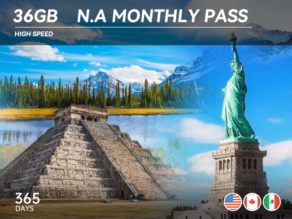 36GB N.A Monthly Pass 场景