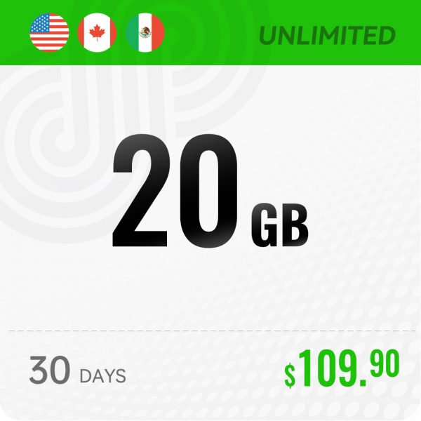 20GB N.A Monthly Pass 1