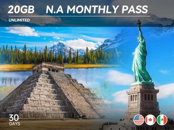 20GB N.A Monthly Pass 场景